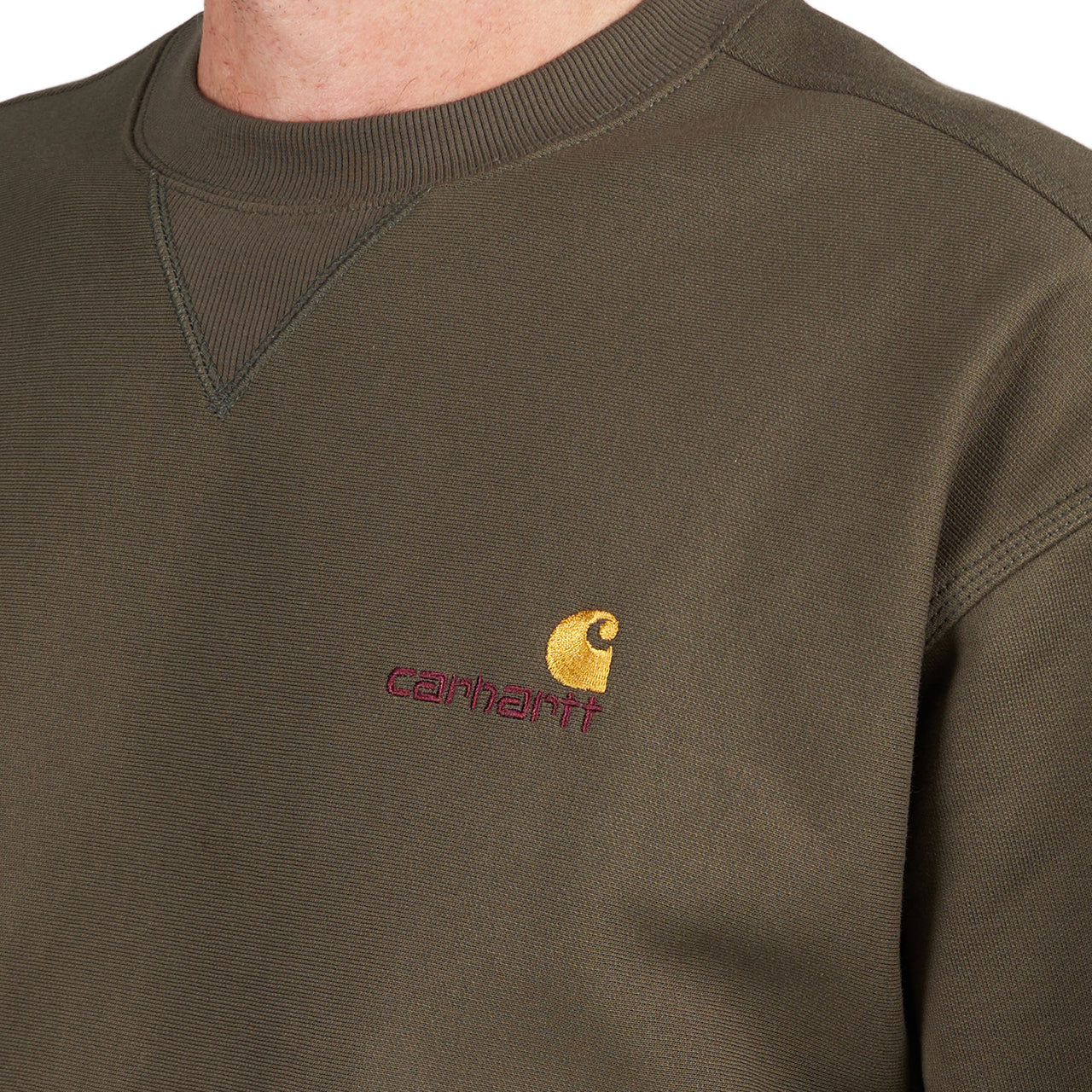 Carhartt WIP American Script Sweatshirt (Grün)  - Allike Store