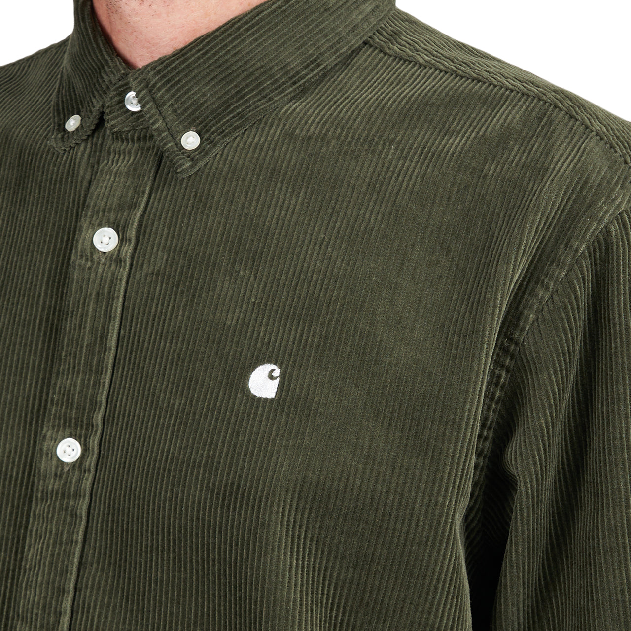 Carhartt WIP Longsleeve Madison Cord Shirt (Grün) - Allike Store