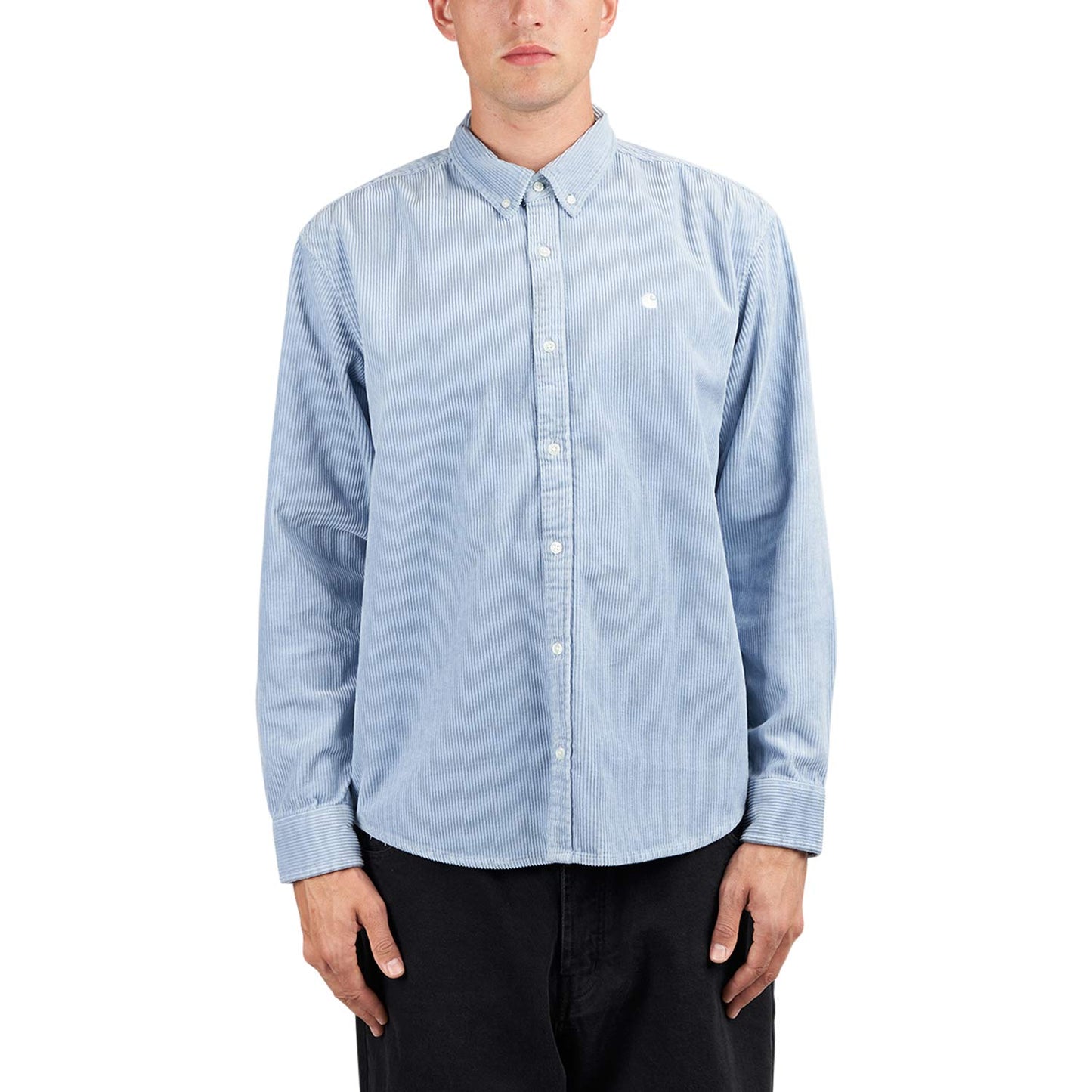 Carhartt WIP L/S Madison Cord Shirt (Blau) - Allike Store