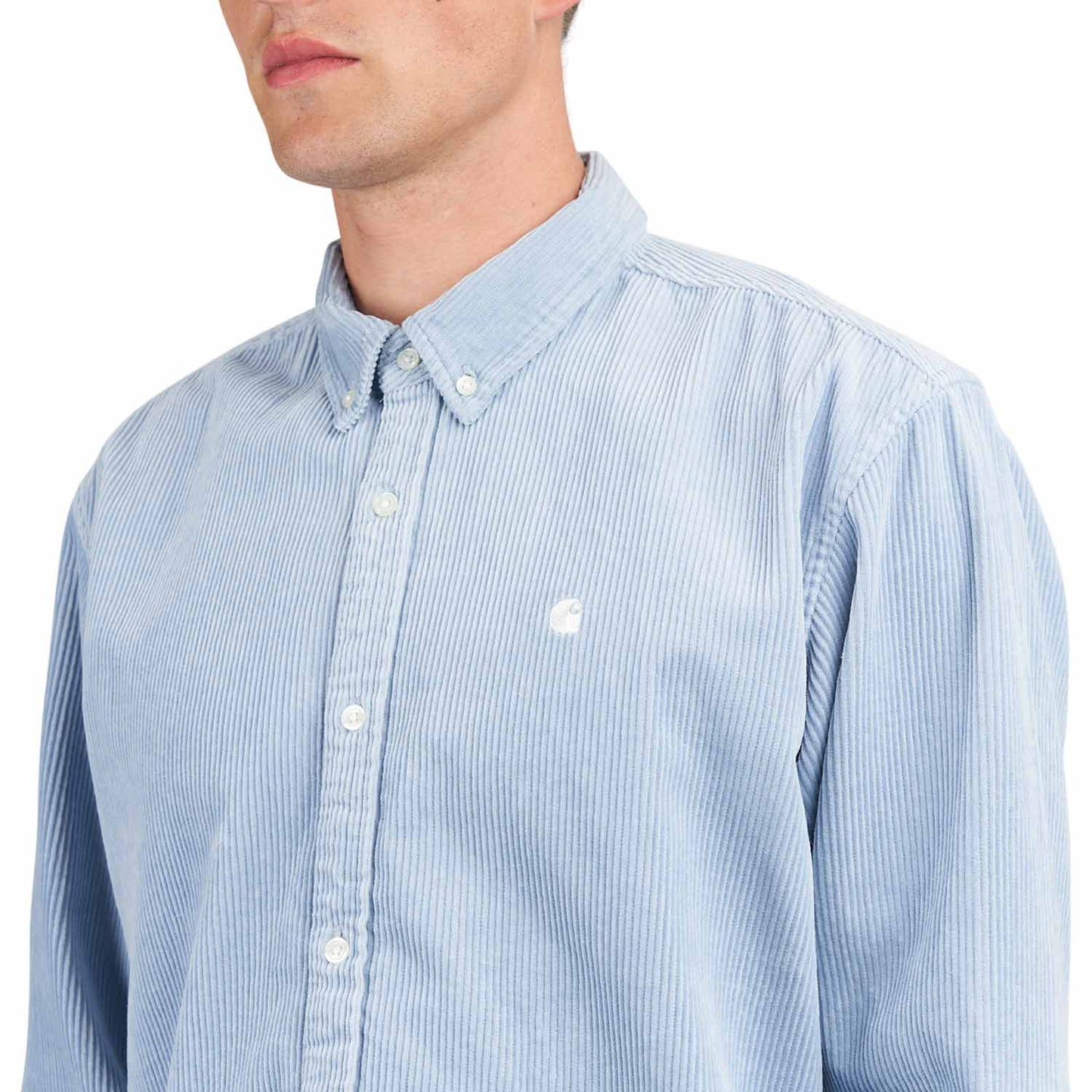 Carhartt WIP L/S Madison Cord Shirt (Blau) - Allike Store