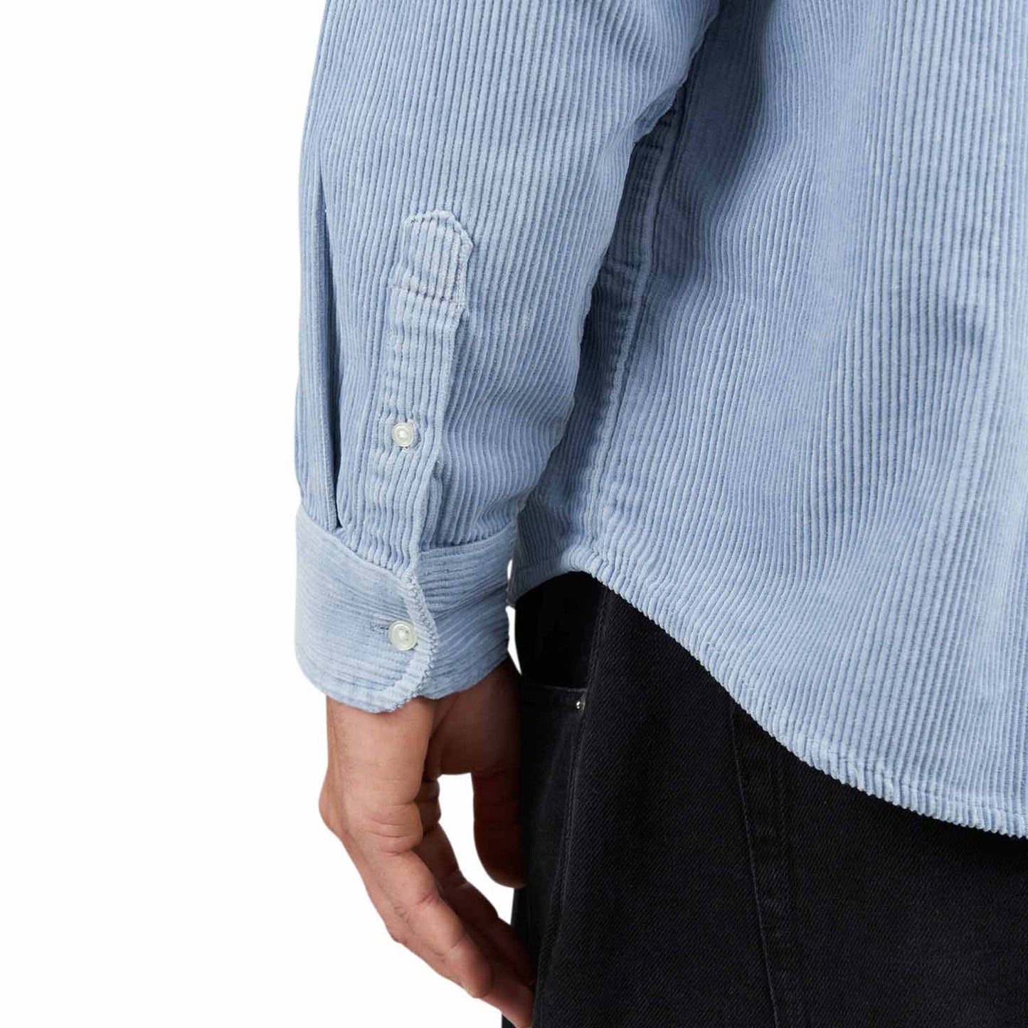 Carhartt WIP L/S Madison Cord Shirt (Blau) - Allike Store