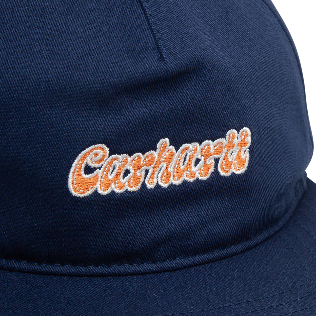 Carhartt WIP Liquid Script Cap (Blau / Orange)  - Allike Store