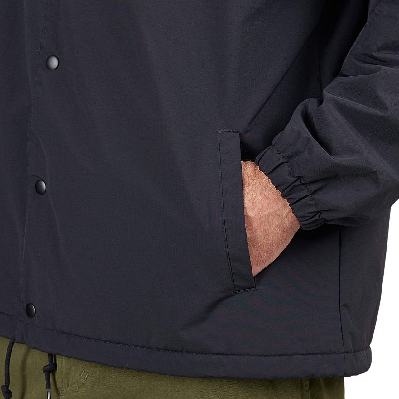 Carhartt WIP Hooded Coach Jacket (Schwarz) - Allike Store