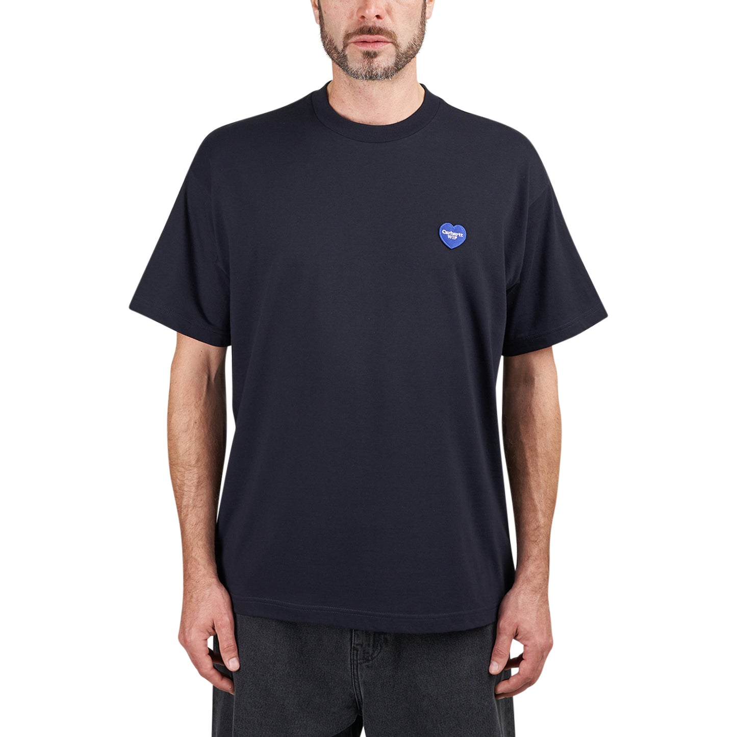 Carhartt WIP S/S Heart Patch T-Shirt (Navy) - Allike Store