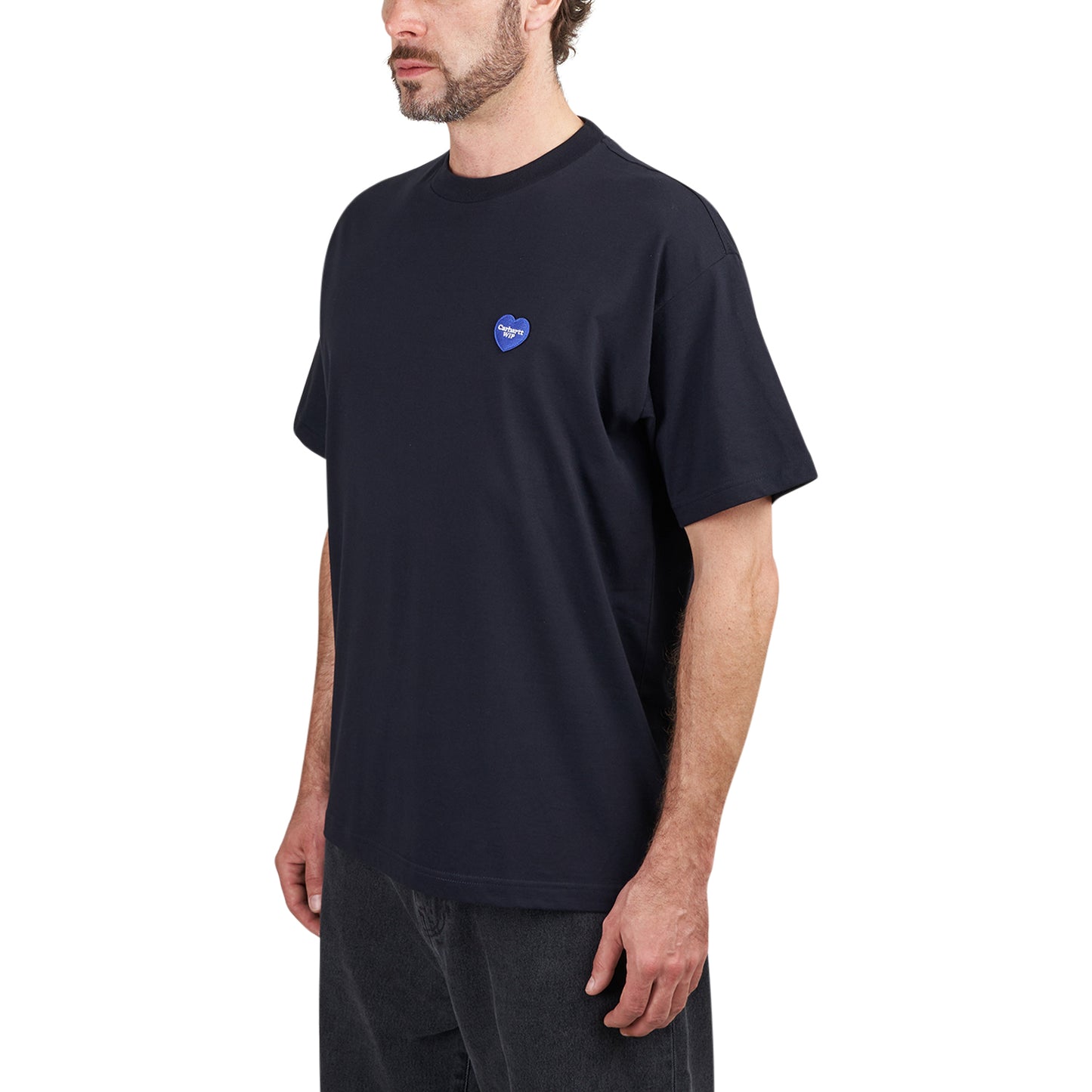 Carhartt WIP S/S Heart Patch T-Shirt (Navy)  - Allike Store