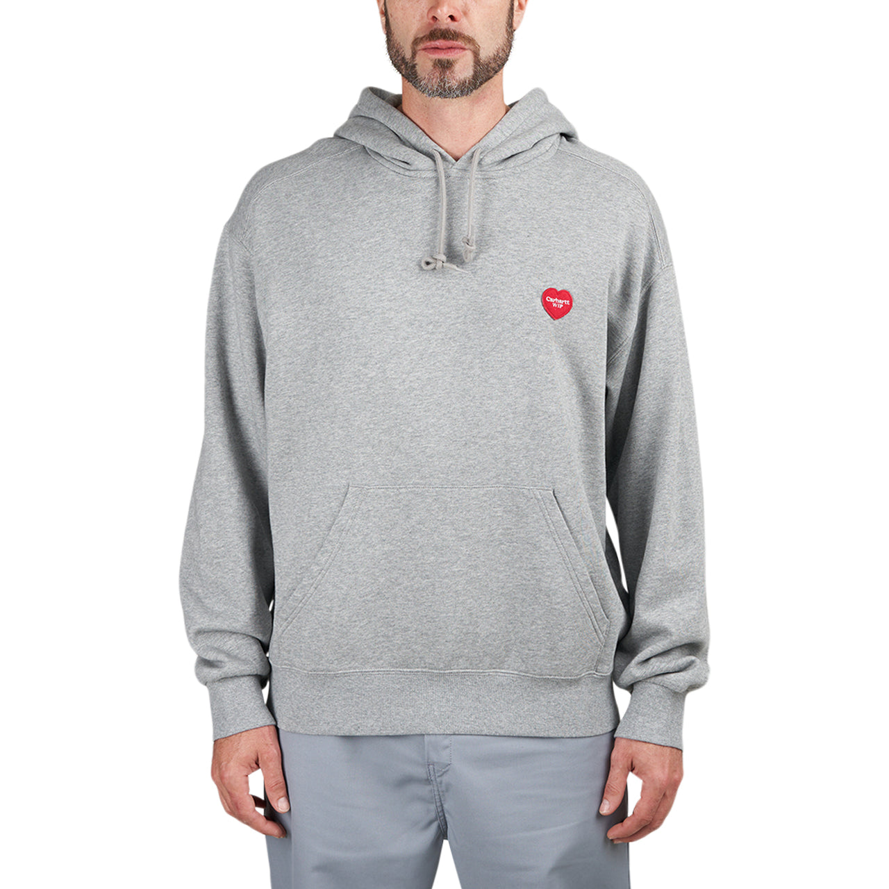 Carhartt WIP Hooded Heart Patch Sweat (Grau) - Allike Store