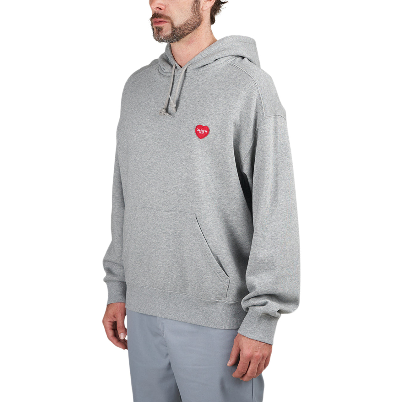 Carhartt WIP Hooded Heart Patch Sweat (Grau) - Allike Store