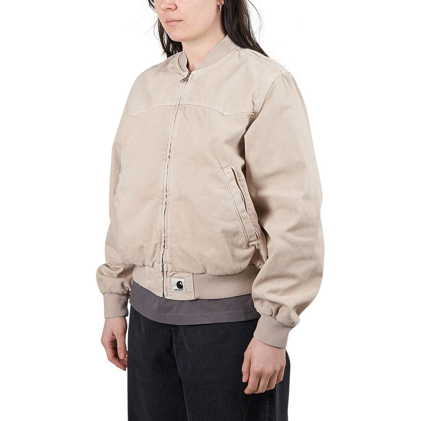 Carhartt WIP W' Santa Fe Bomber (Beige)  - Allike Store