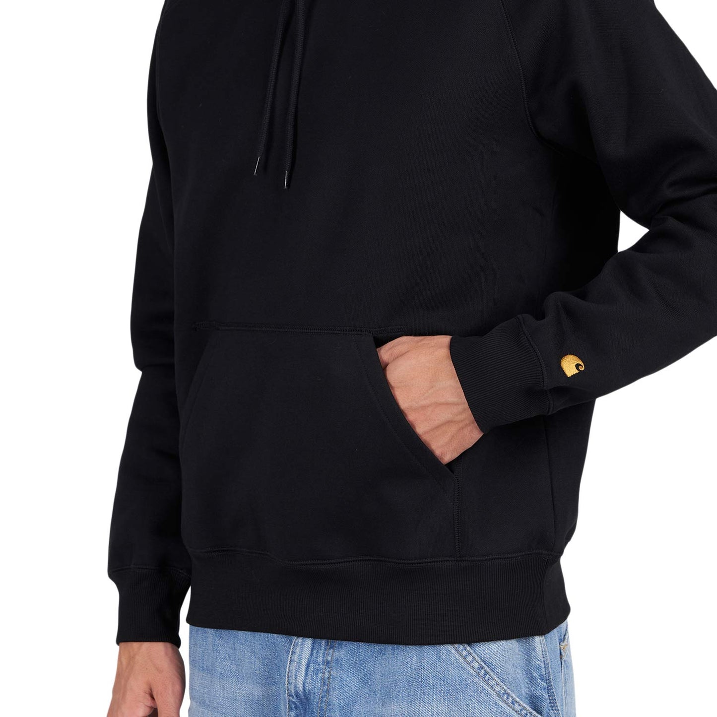 Carhartt WIP Hooded Chase Sweat (Schwarz / Gold) - Allike Store