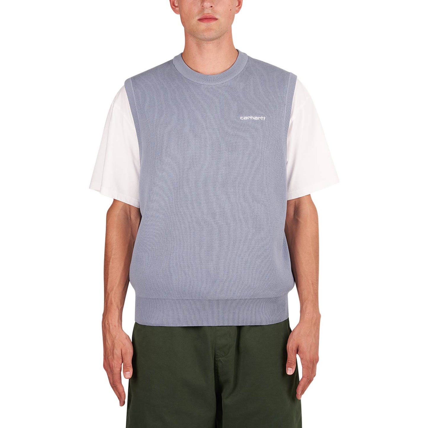 Carhartt WIP Script Vest Sweater (Blau) - Allike Store