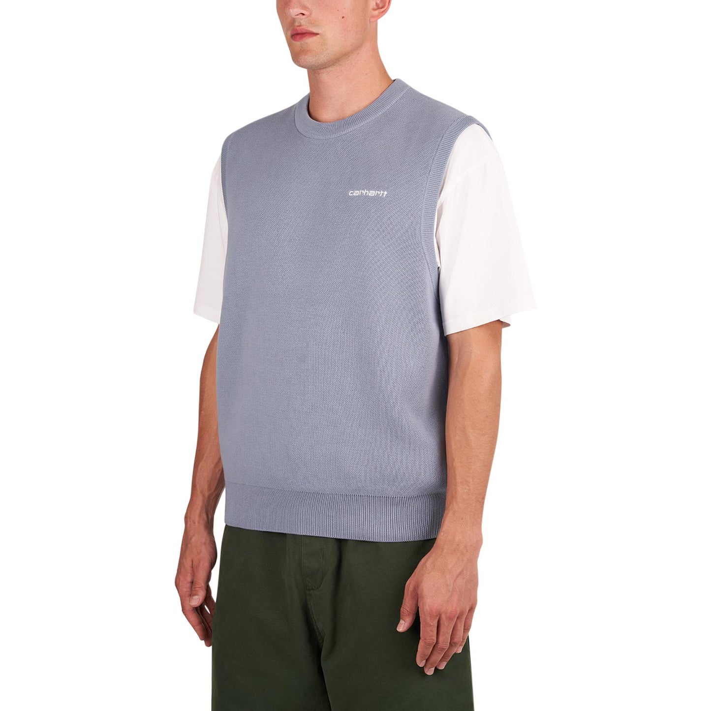 Carhartt WIP Script Vest Sweater (Blau) - Allike Store