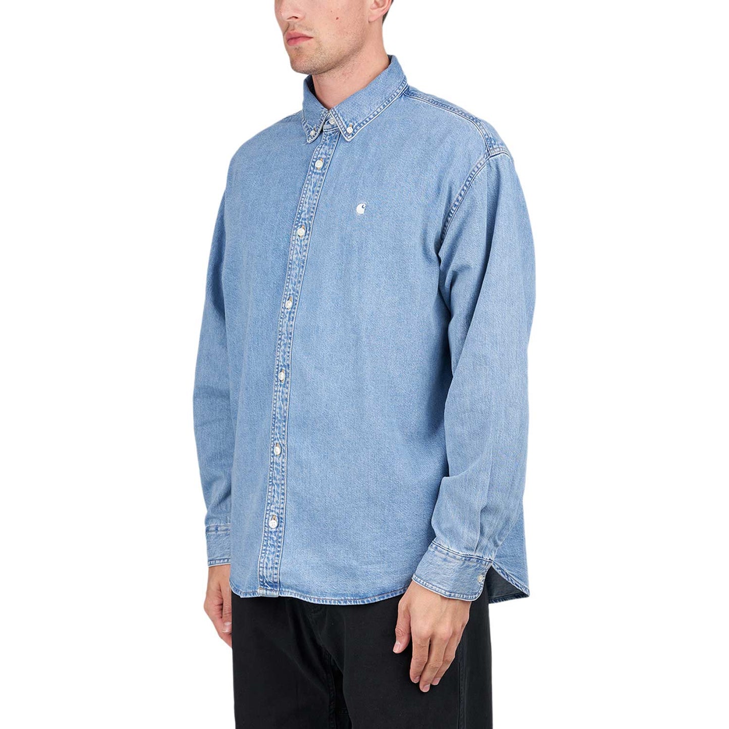 Carhartt WIP L/S Lucas Shirt (Blau) - Allike Store