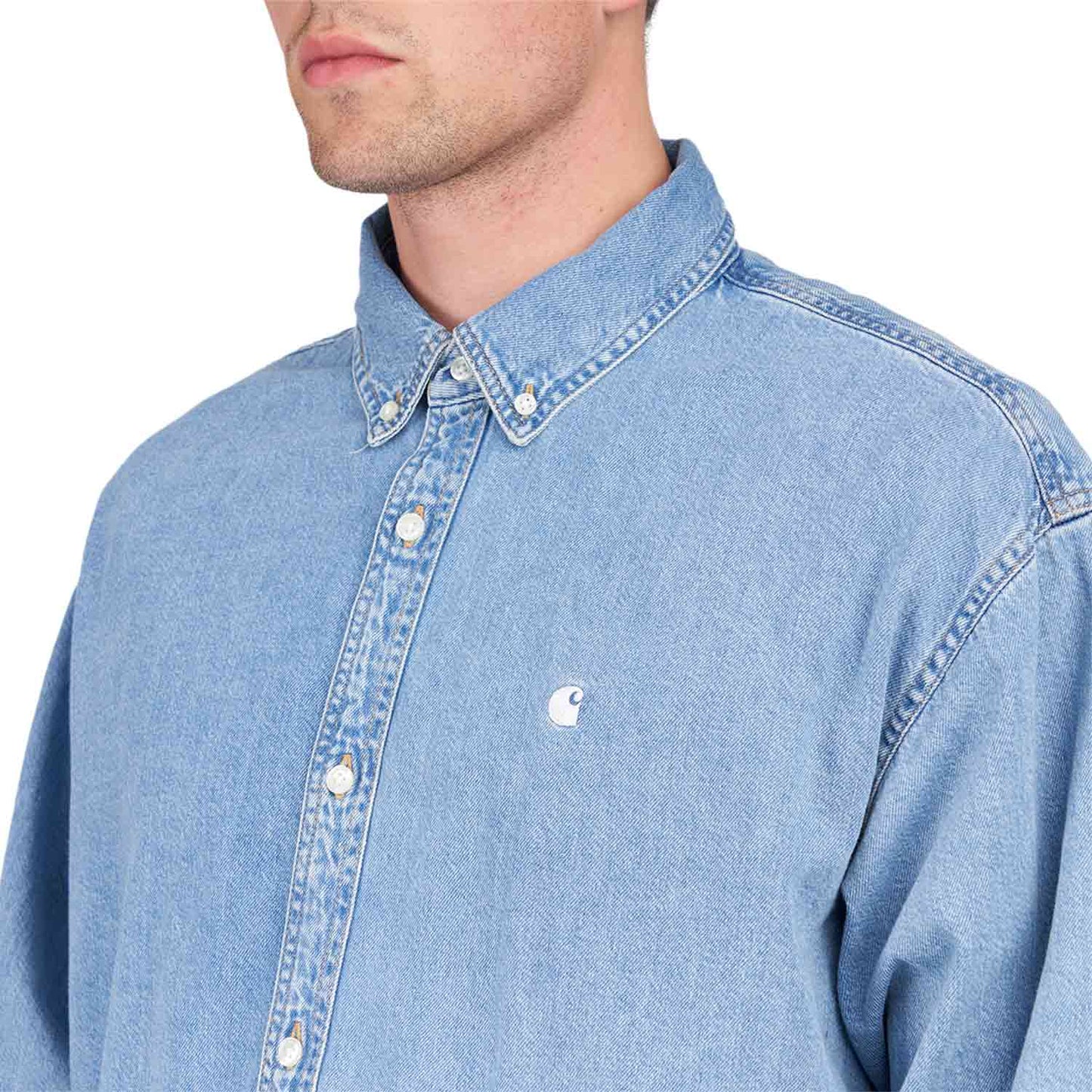 Carhartt WIP L/S Lucas Shirt (Blau) - Allike Store