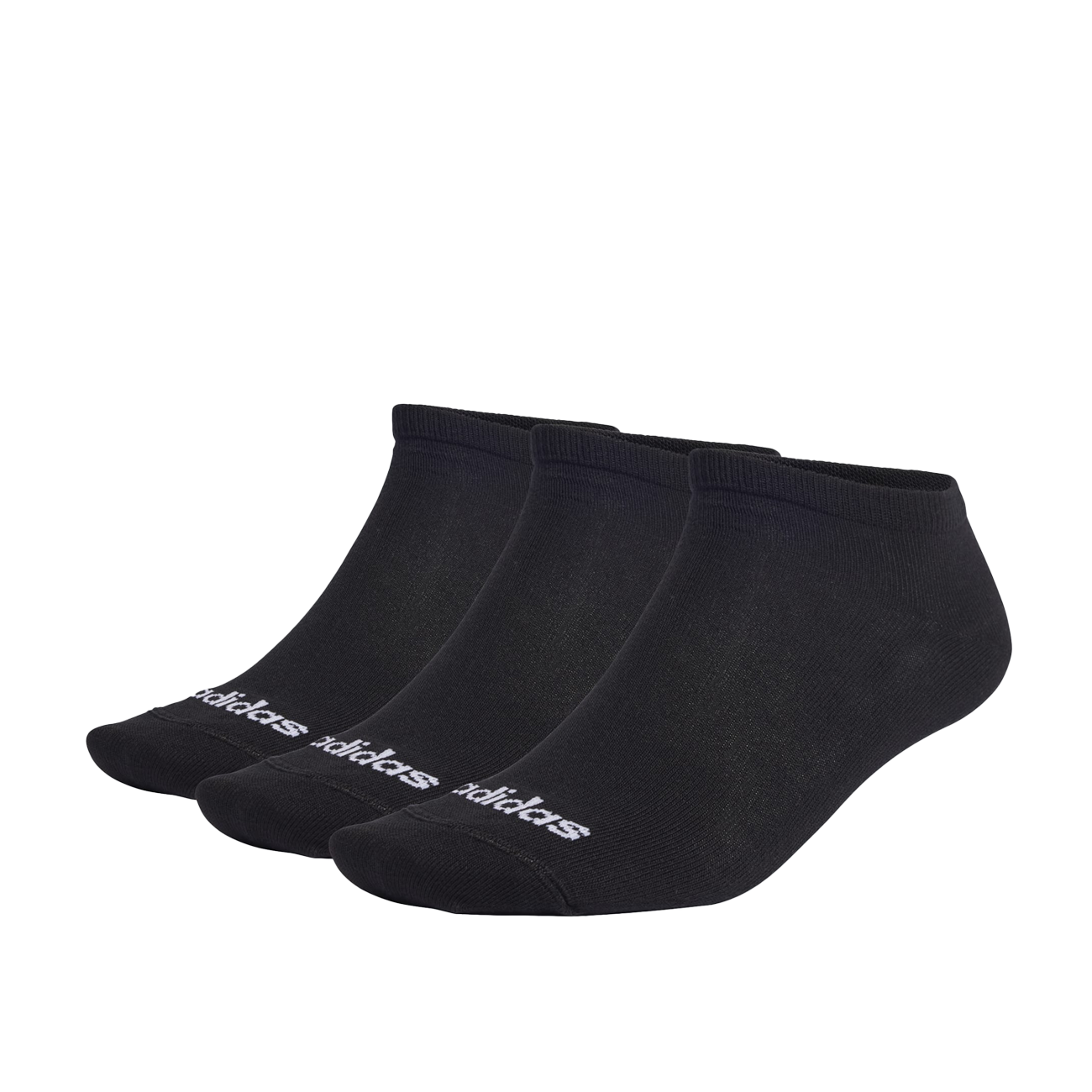 adidas Thin Linear Low-Cut Socken, 3 Paar (Schwarz)  - Allike Store