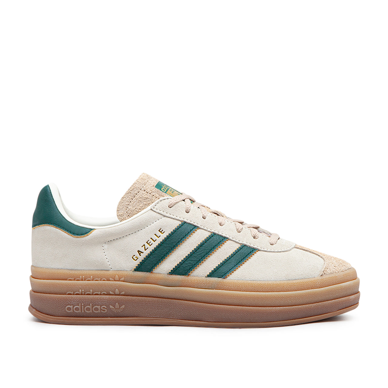 adidas WMNS Gazelle Bold (Beige / Grün / Gum)  - Allike Store