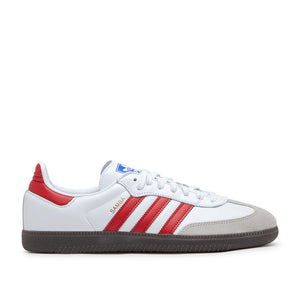 adidas Samba OG (Weiß / Rot / Grau) - Allike Store