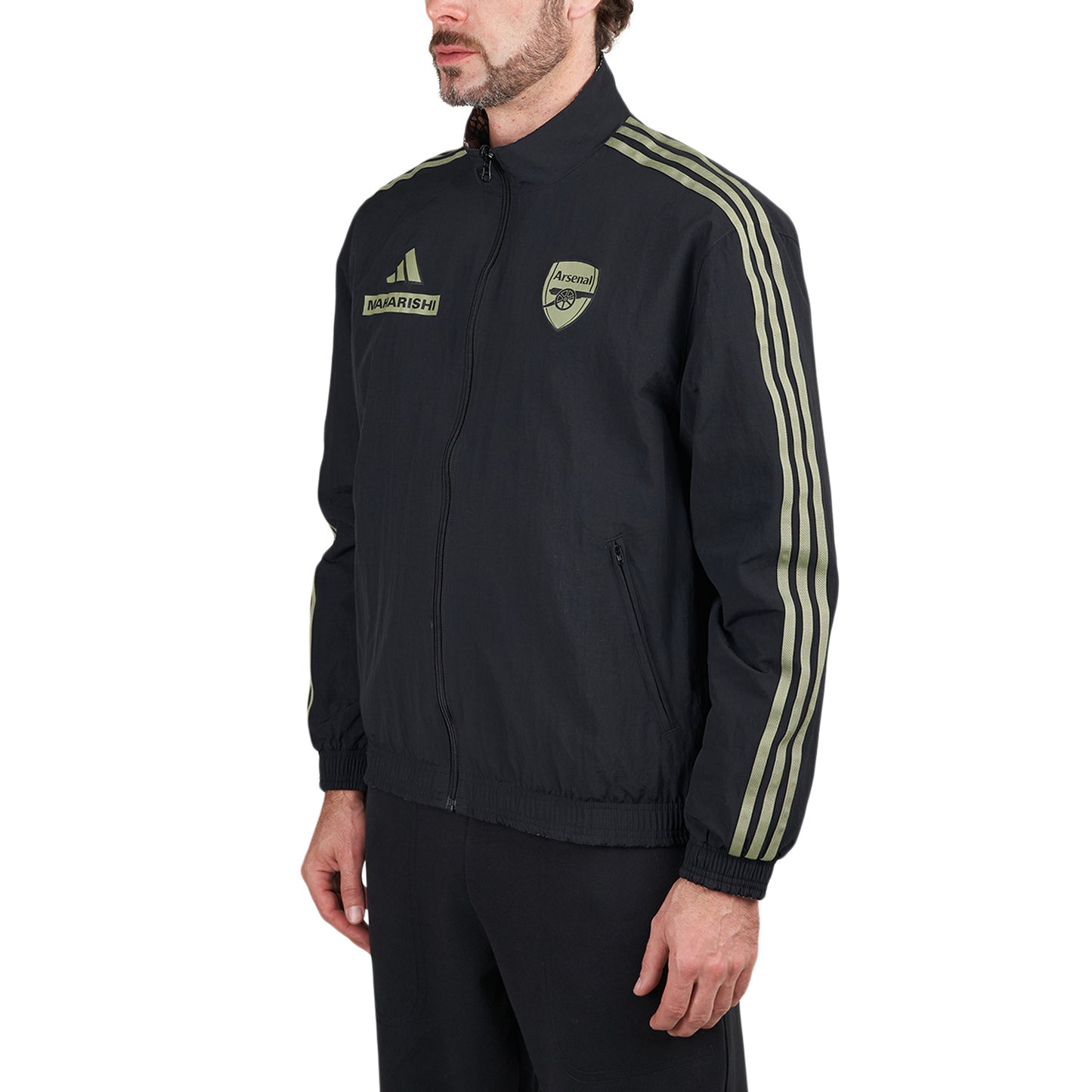 adidas x AFC x Maharishi Anthem Jacket (Schwarz / Hellgrün) - Allike Store