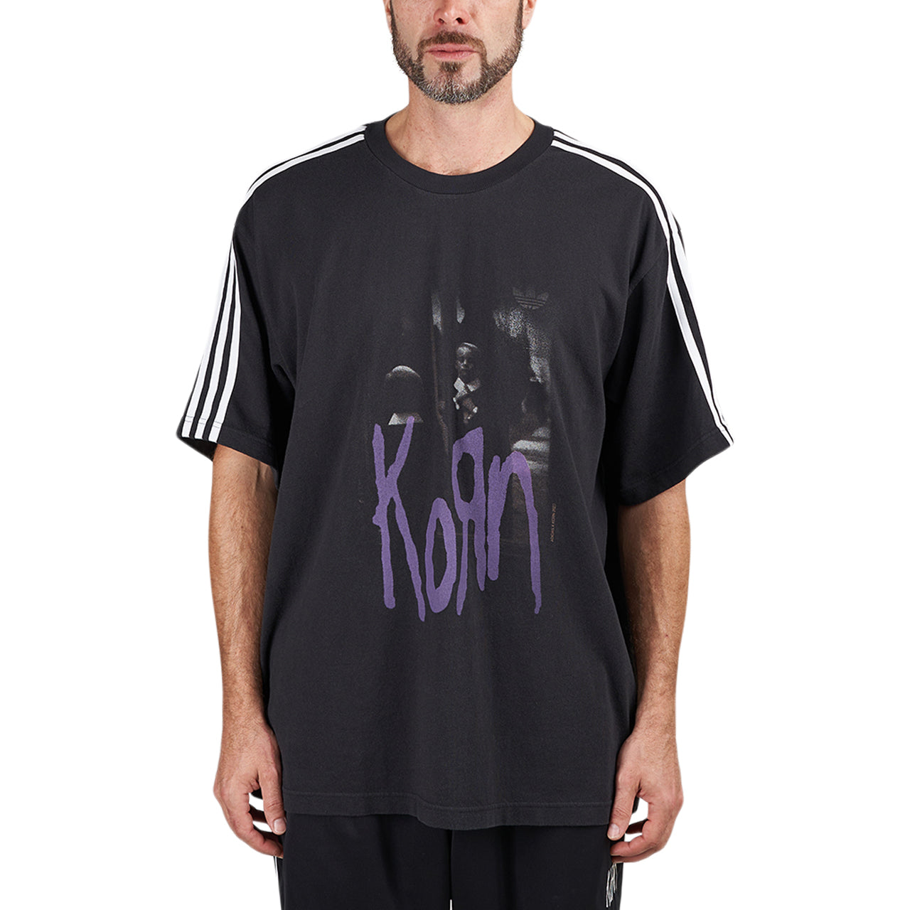 adidas x Korn Graphic Tee (Dunkelgrau / Lila) - Allike Store