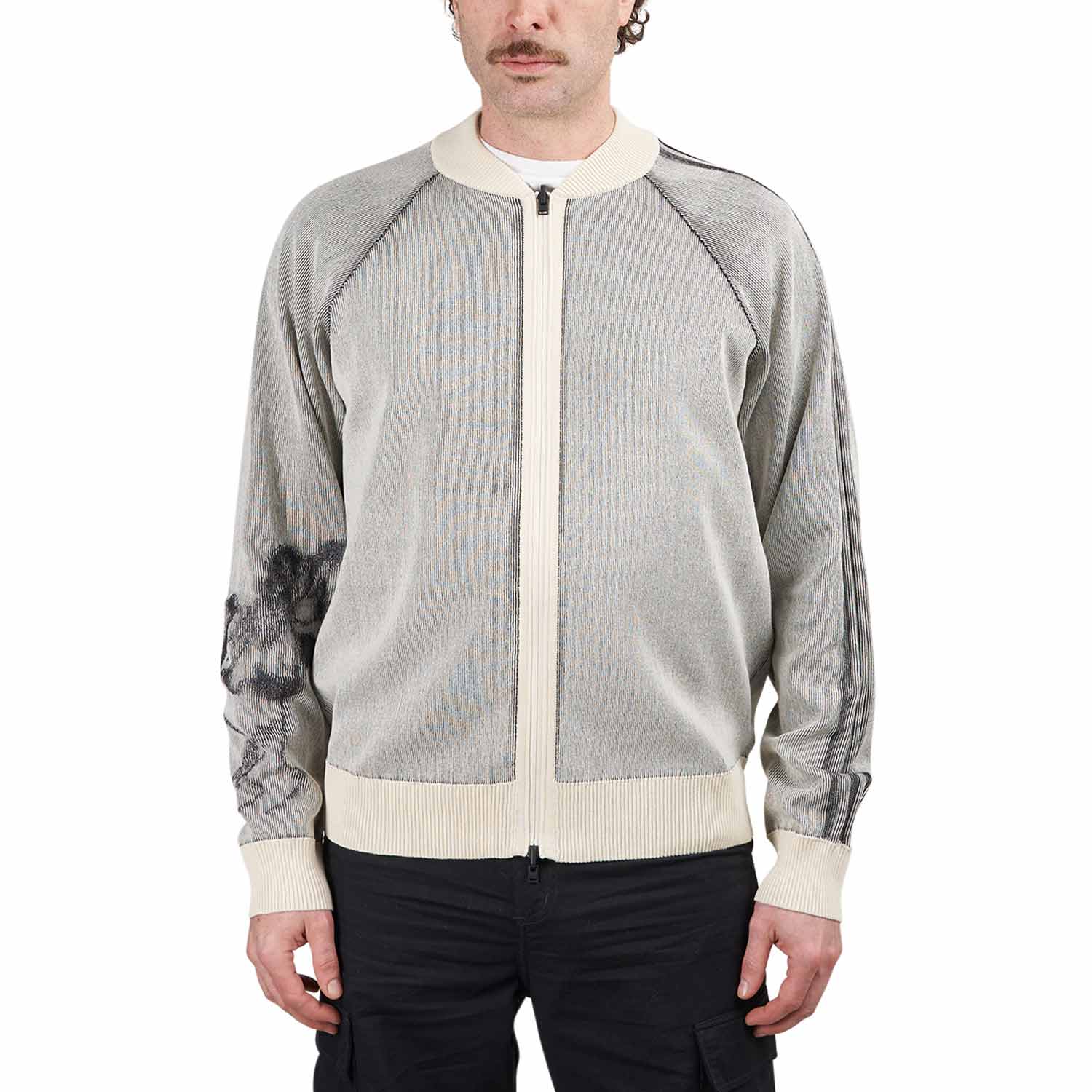 Y 3 GFX Knit Cardigan Beige