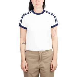 adidas Knit T-Shirt (Weiß / Blau) - Allike Store