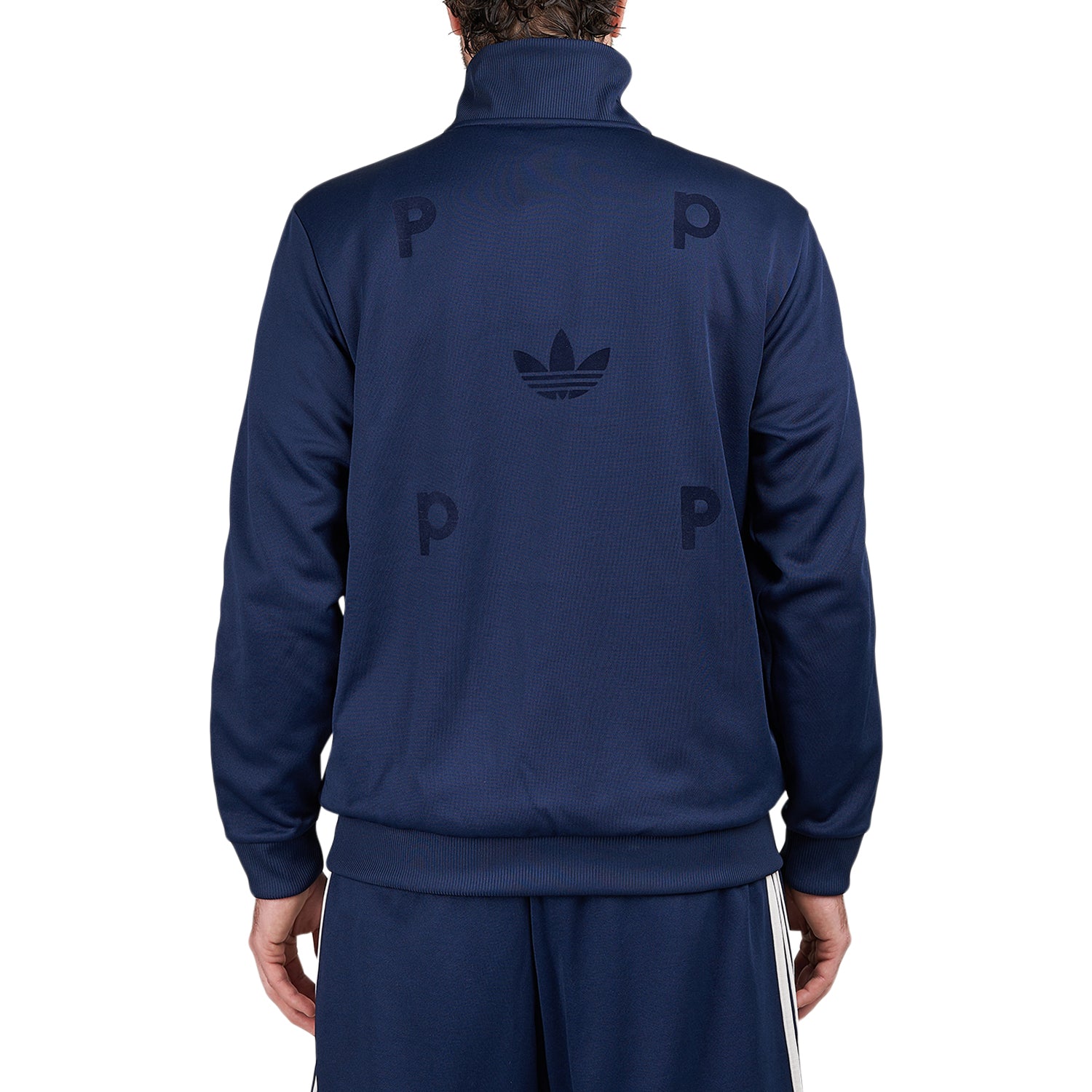 adidas x Pop Trading Company Bauer Track Top (Navy / Weiß)  - Allike Store