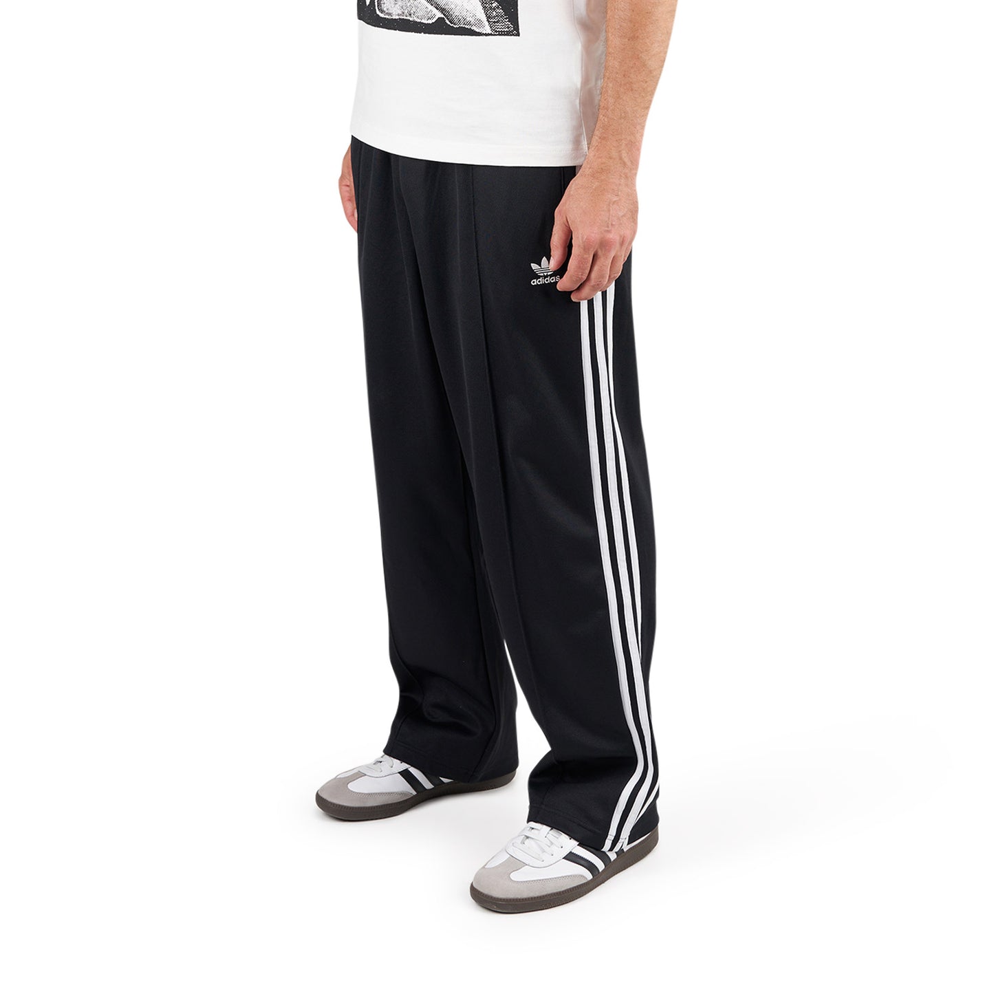 adidas Baggy Track Pants (Schwarz / Weiss) - Allike Store