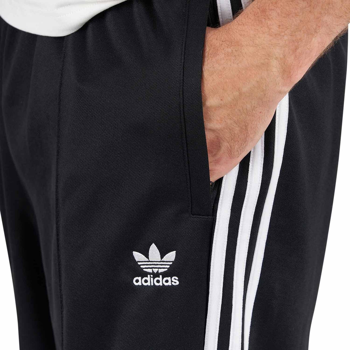 adidas Baggy Track Pants (Schwarz / Weiss) - Allike Store