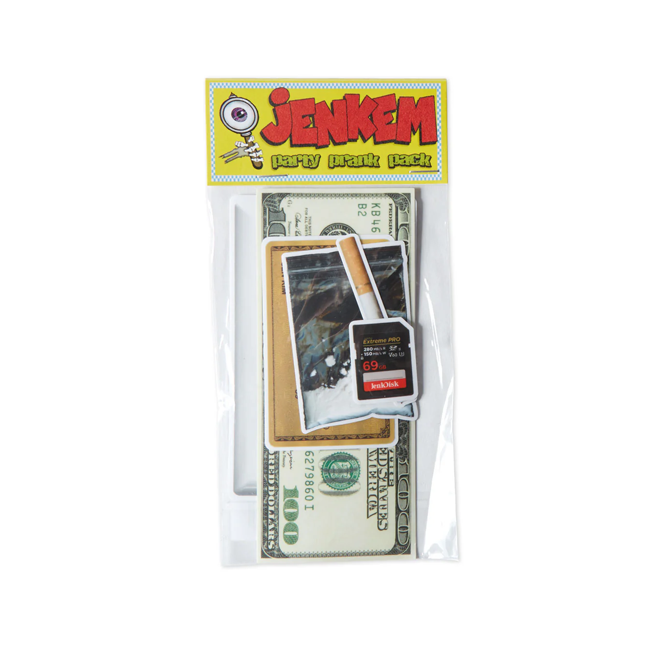 Jenkem Party Prank Pack Of Stickers (Multi) - Allike Store