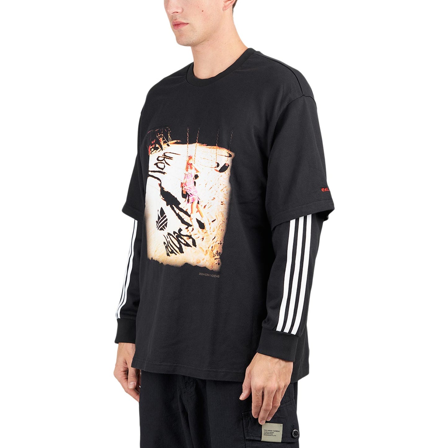 adidas x KORN Long Sleeve Tee (Schwarz / Weiss) - Allike Store