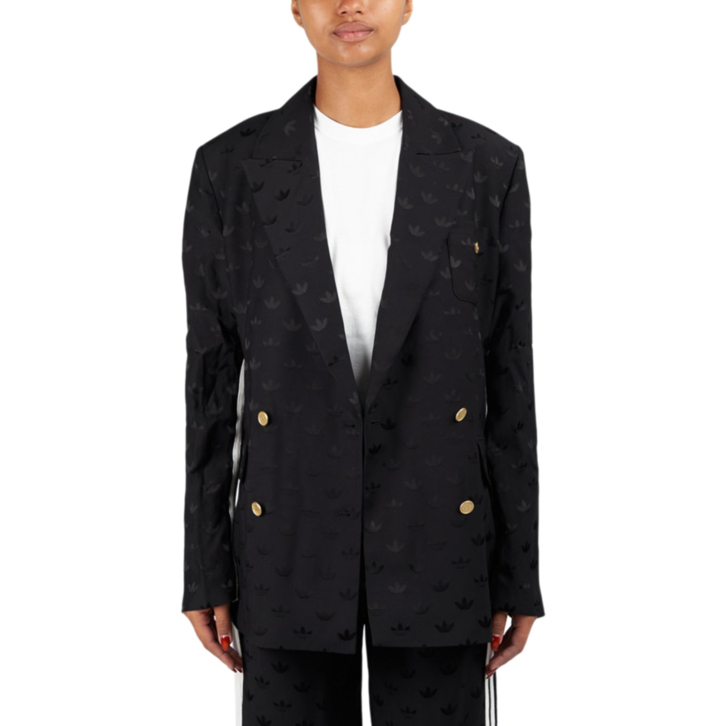 adidas Jaquard Blazer (Schwarz) - Allike Store