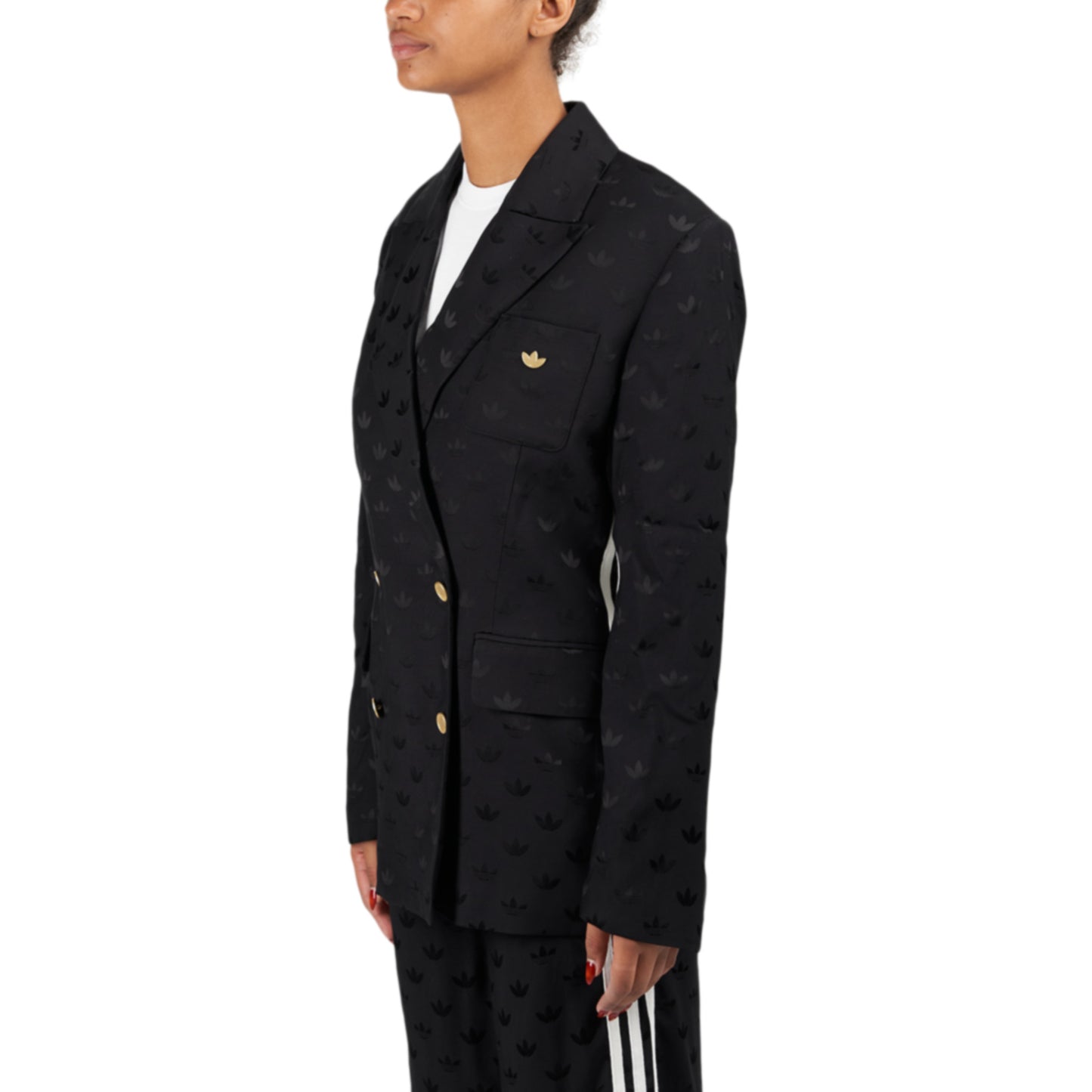 adidas Jaquard Blazer (Schwarz) - Allike Store