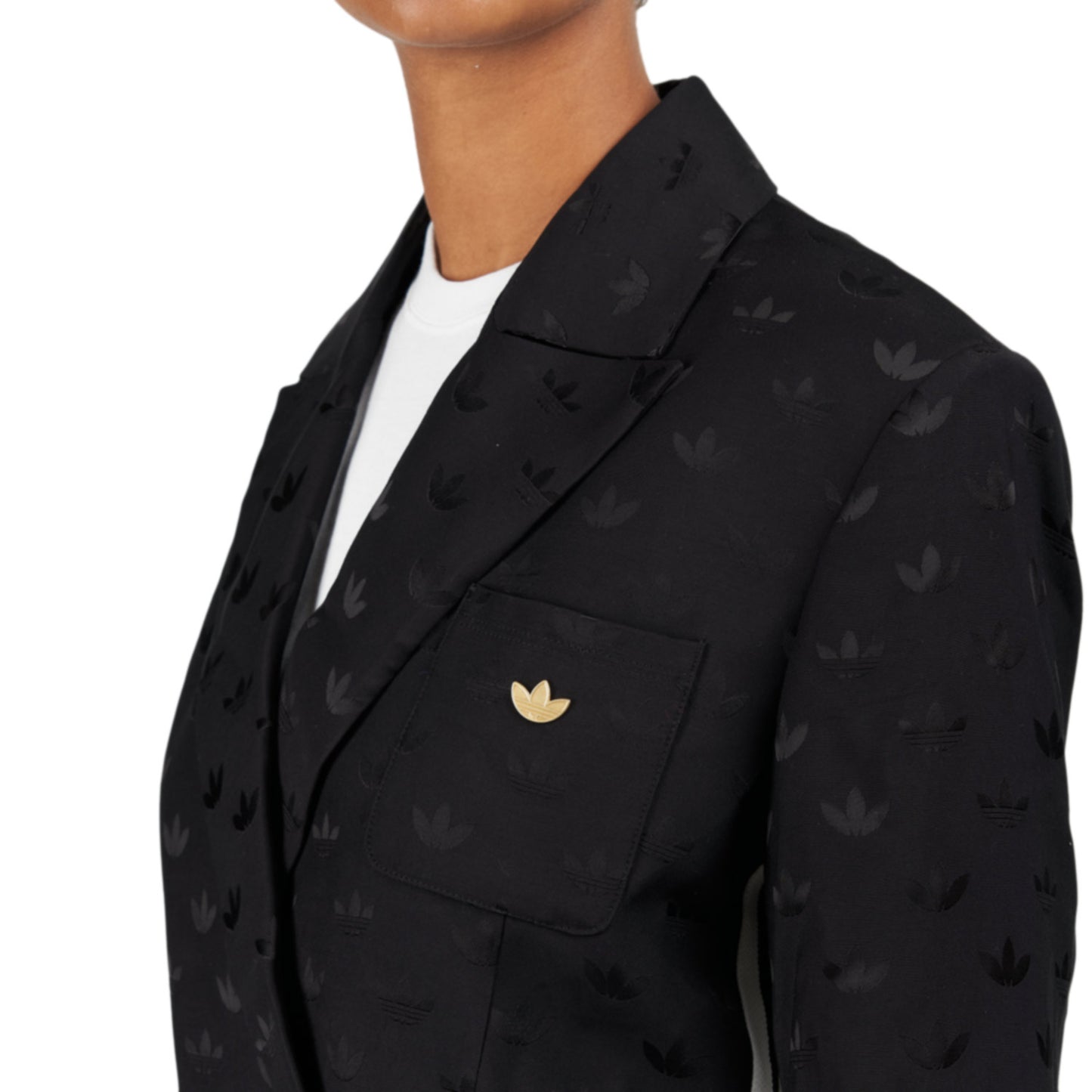 adidas Jaquard Blazer (Schwarz) - Allike Store