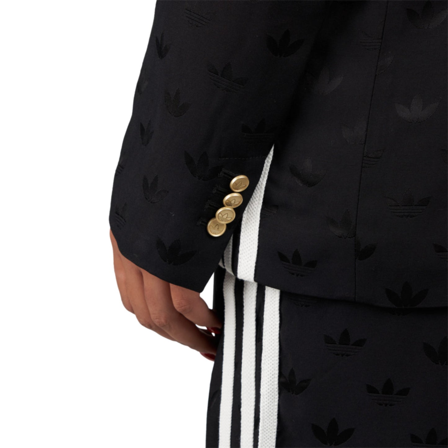 adidas Jaquard Blazer (Schwarz) - Allike Store