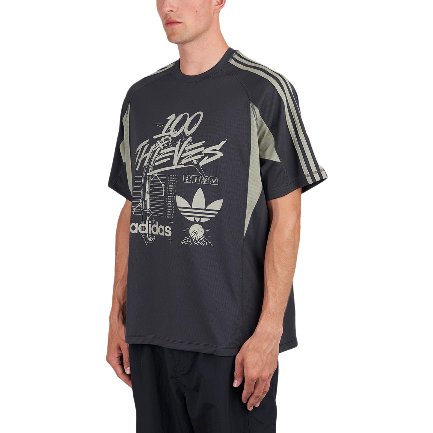 adidas x 100 Thieves T-Shirt (Grau) - Allike Store