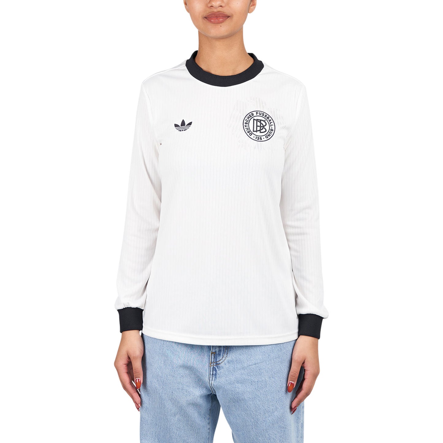 adidas WMNS DFB 125 Jahre Jersey Longsleeve (Weiss / Schwarz) - Allike Store