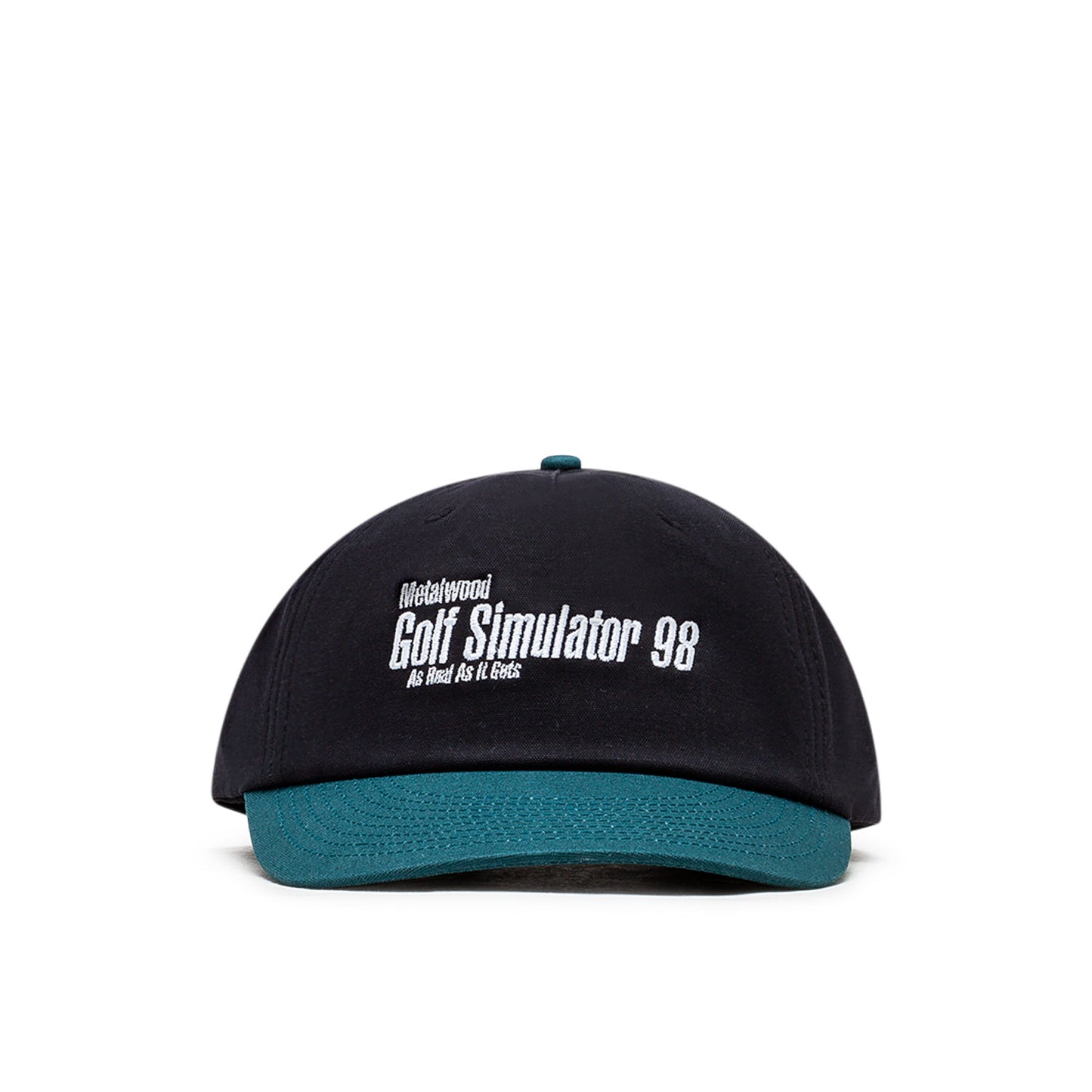 Metalwood Simulator 98 5-Panek Snapback Hat (Schwarz / Grün) - Allike Store