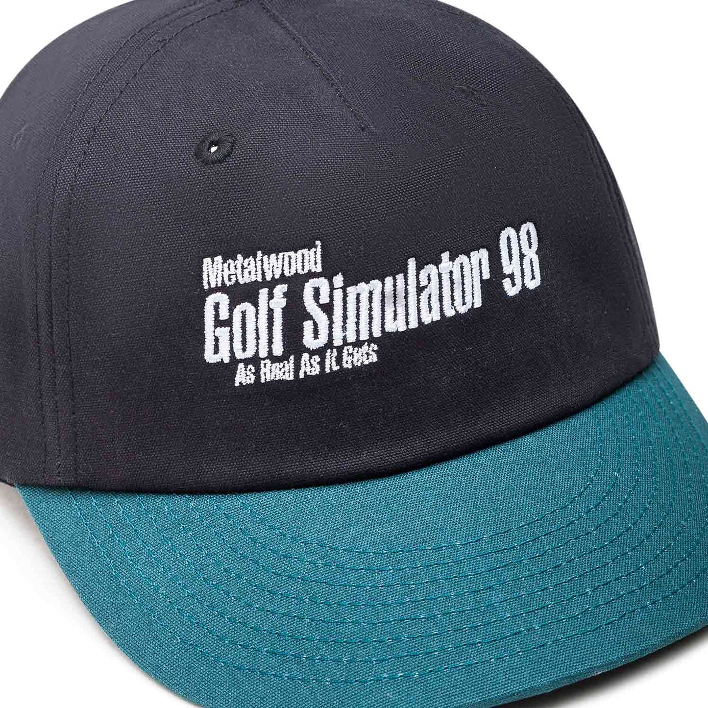 Metalwood Simulator 98 5-Panek Snapback Hat (Schwarz / Grün) - Allike Store