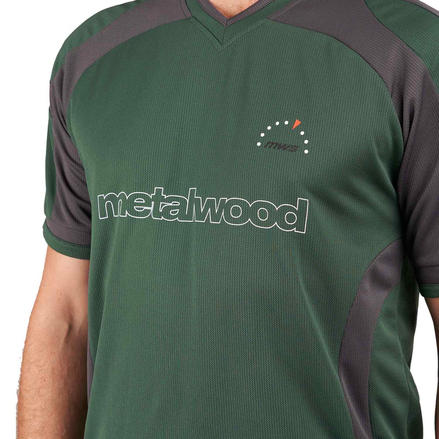 Metalwood Paneled Jersey (Grün) - Allike Store