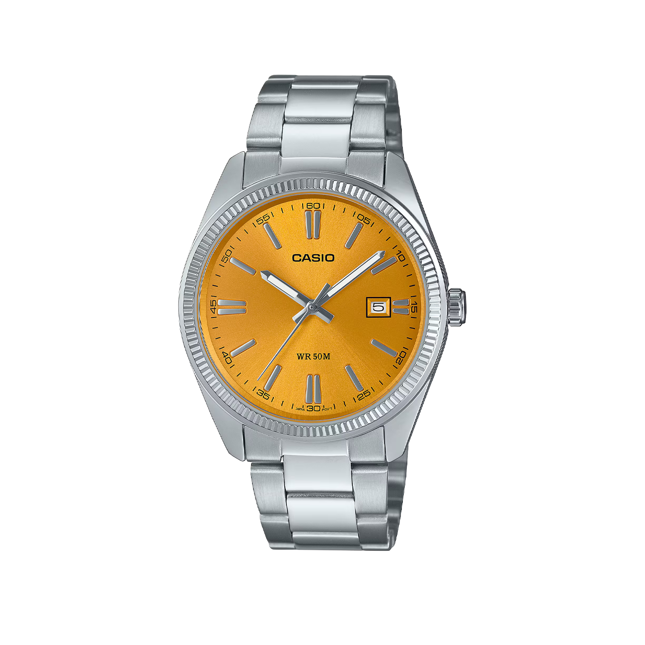 Casio MTP-1302PD-9AVEF (Silber / Orange) - Allike Store