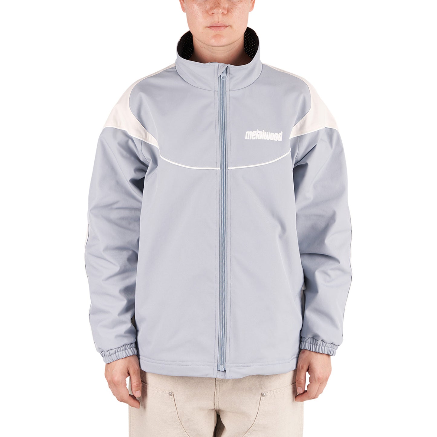 metalwood Paneled Track Jacket (Blau) - Allike Store