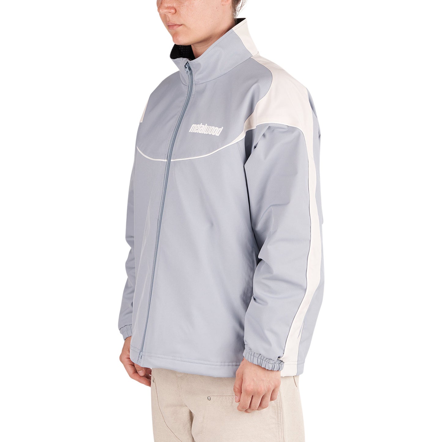 metalwood Paneled Track Jacket (Blau) - Allike Store