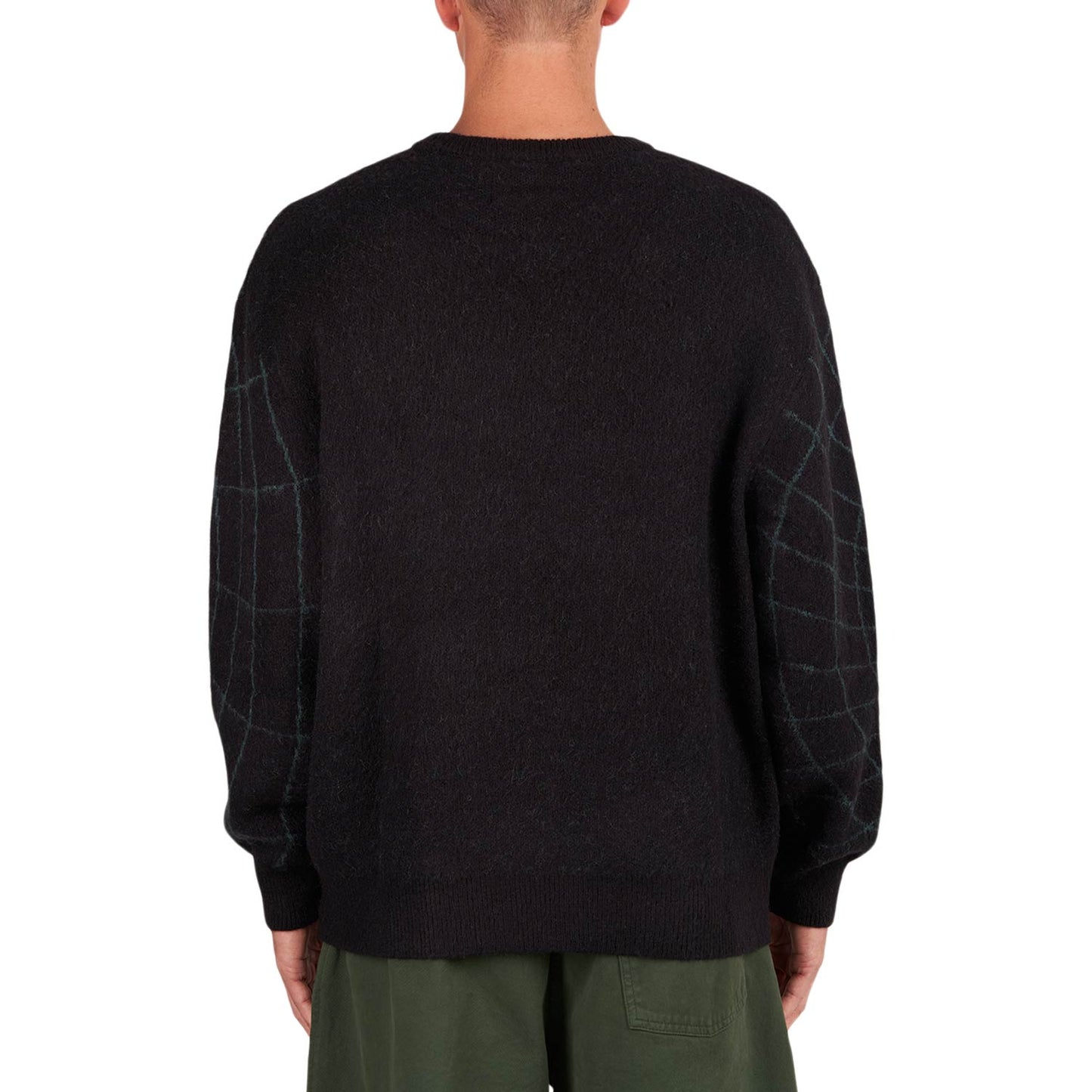 metalwood Wormhole Shaggy Sweater (Schwarz / Grün) - Allike Store