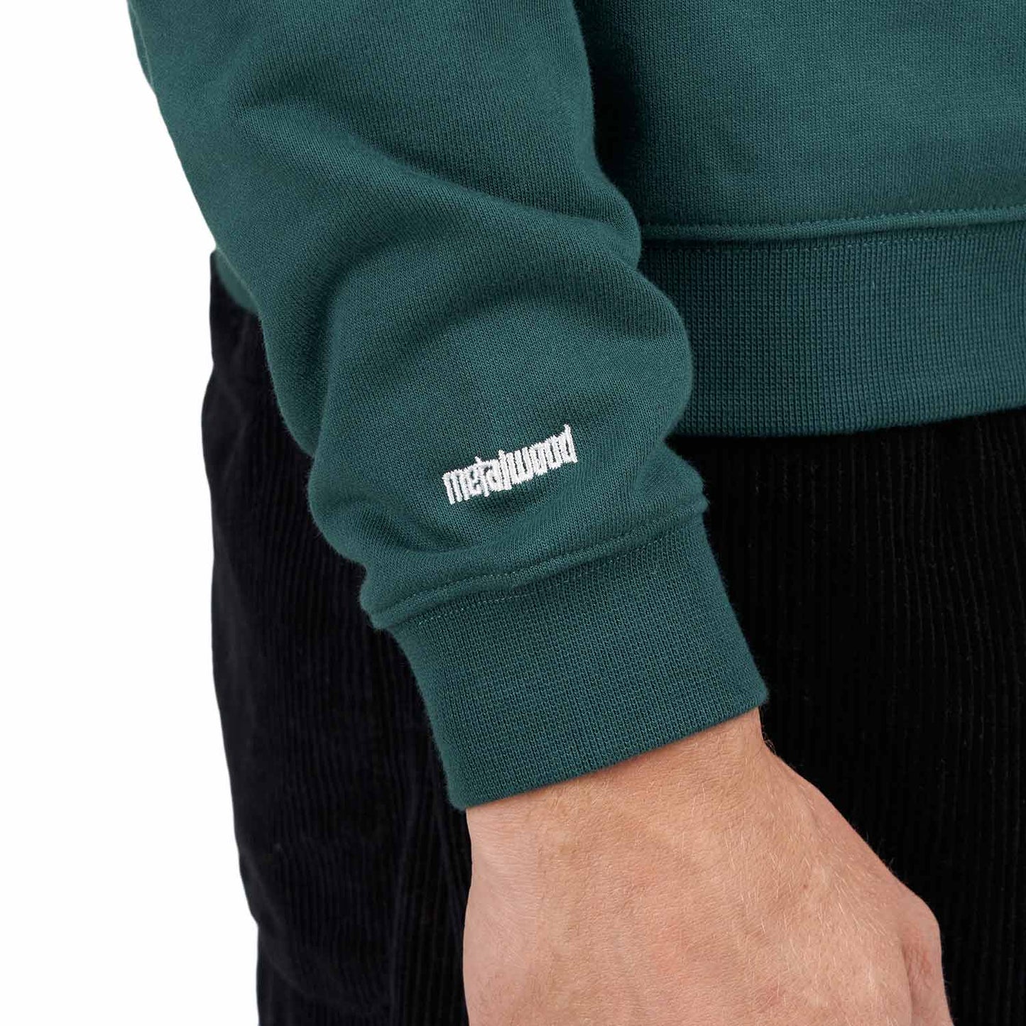 Metalwood Phuk Luzin Collared Sweatshirt (Grün) - Allike Store