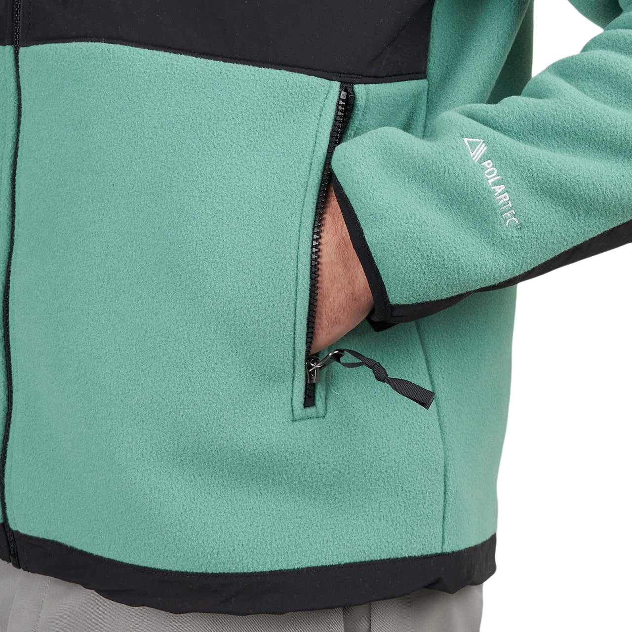 The North Face Denali Jacket (Schwarz / Grün) - Allike Store