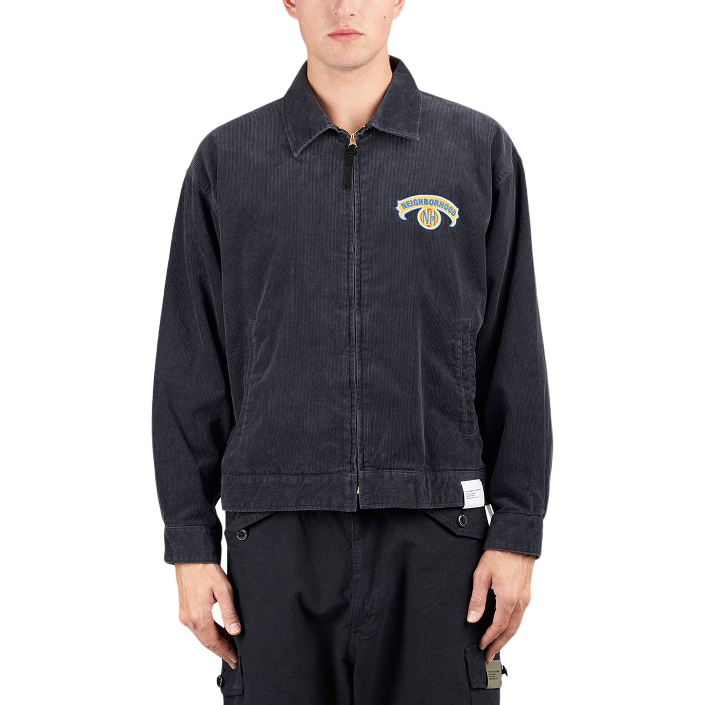 Neighborhood Washed Cord Work Jacket (Schwarz) - Allike Store