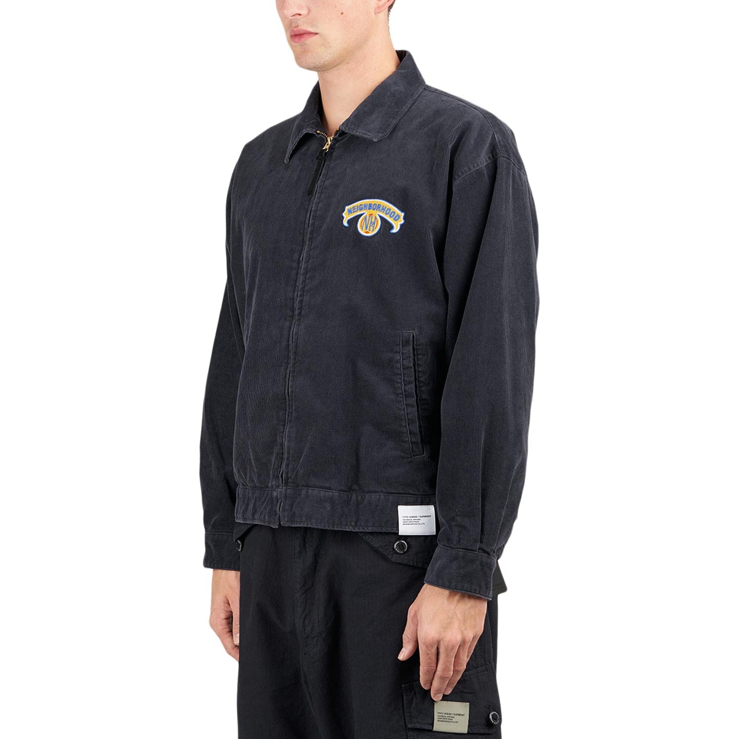Neighborhood Washed Cord Work Jacket (Schwarz) - Allike Store