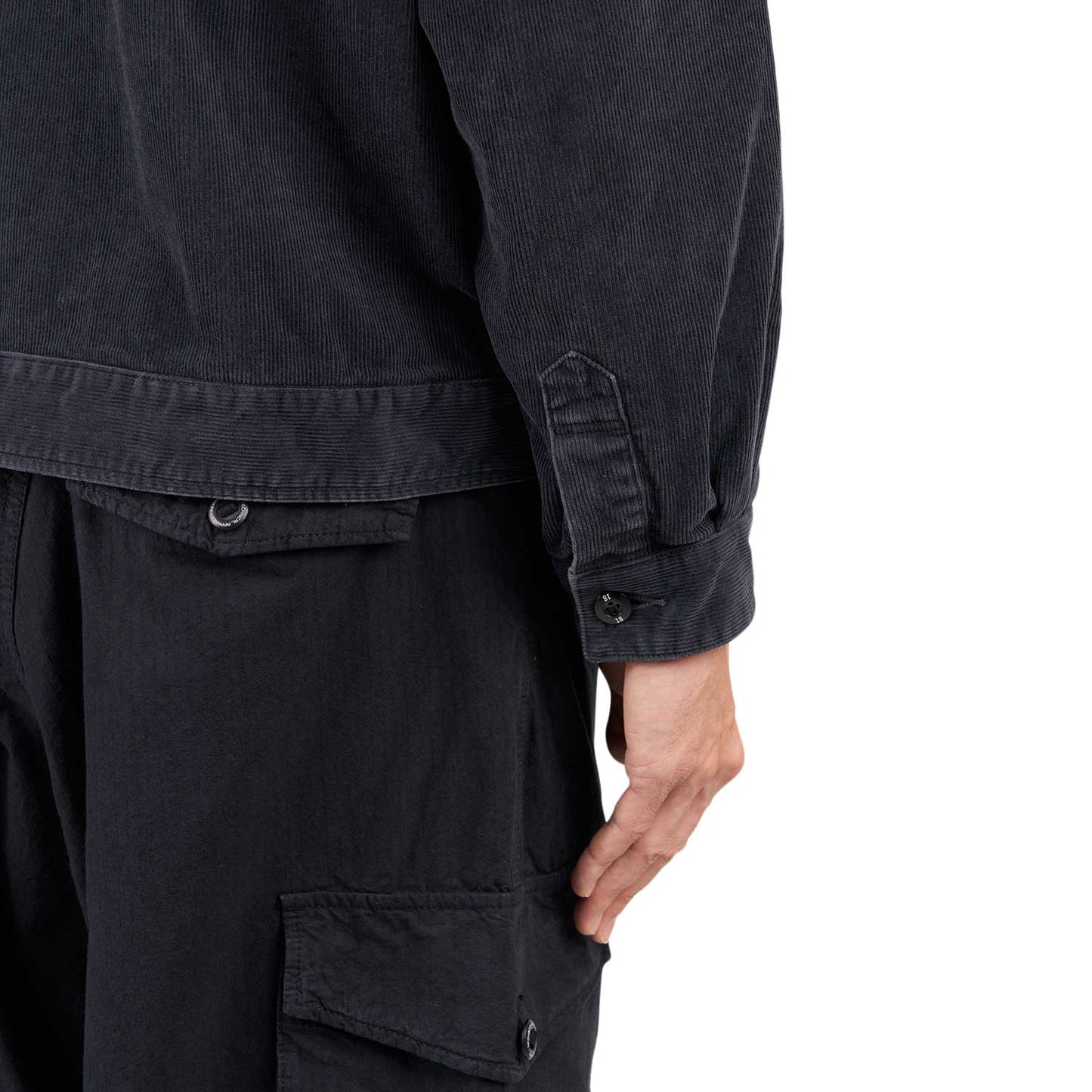 Neighborhood Washed Cord Work Jacket (Schwarz) - Allike Store
