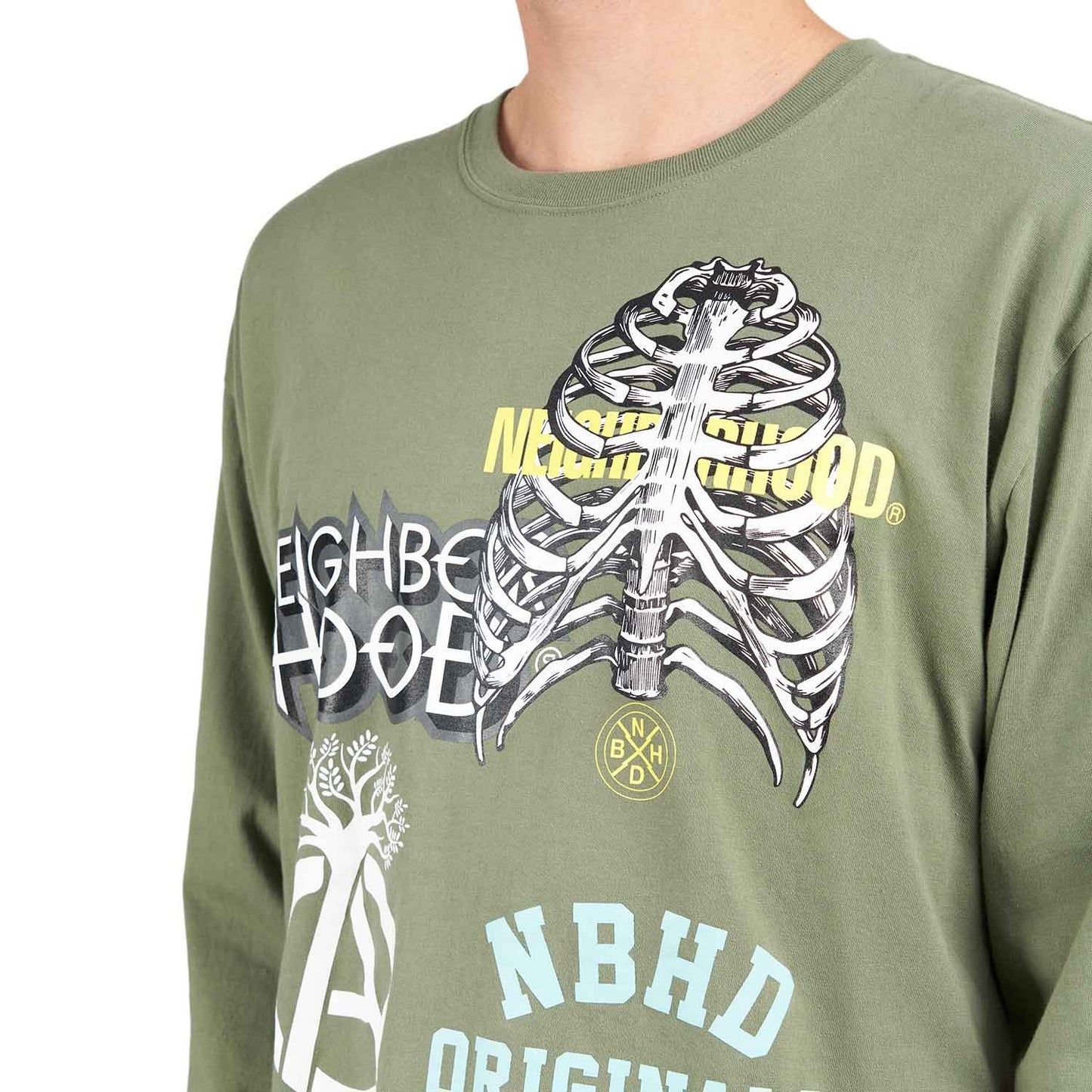 Neighborhood TEE LS-17 (Oliv) - Allike Store