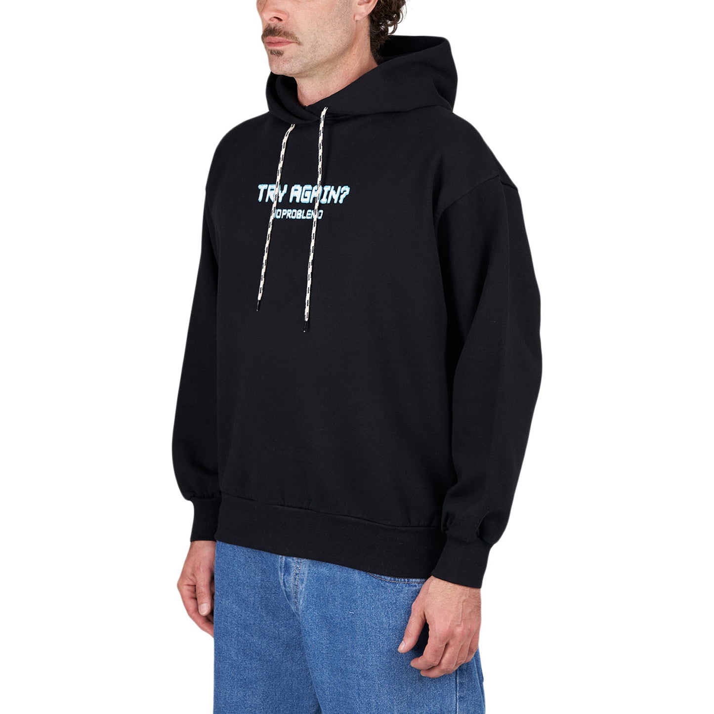 No Problemo Try Again Hoodie (Schwarz) - Allike Store
