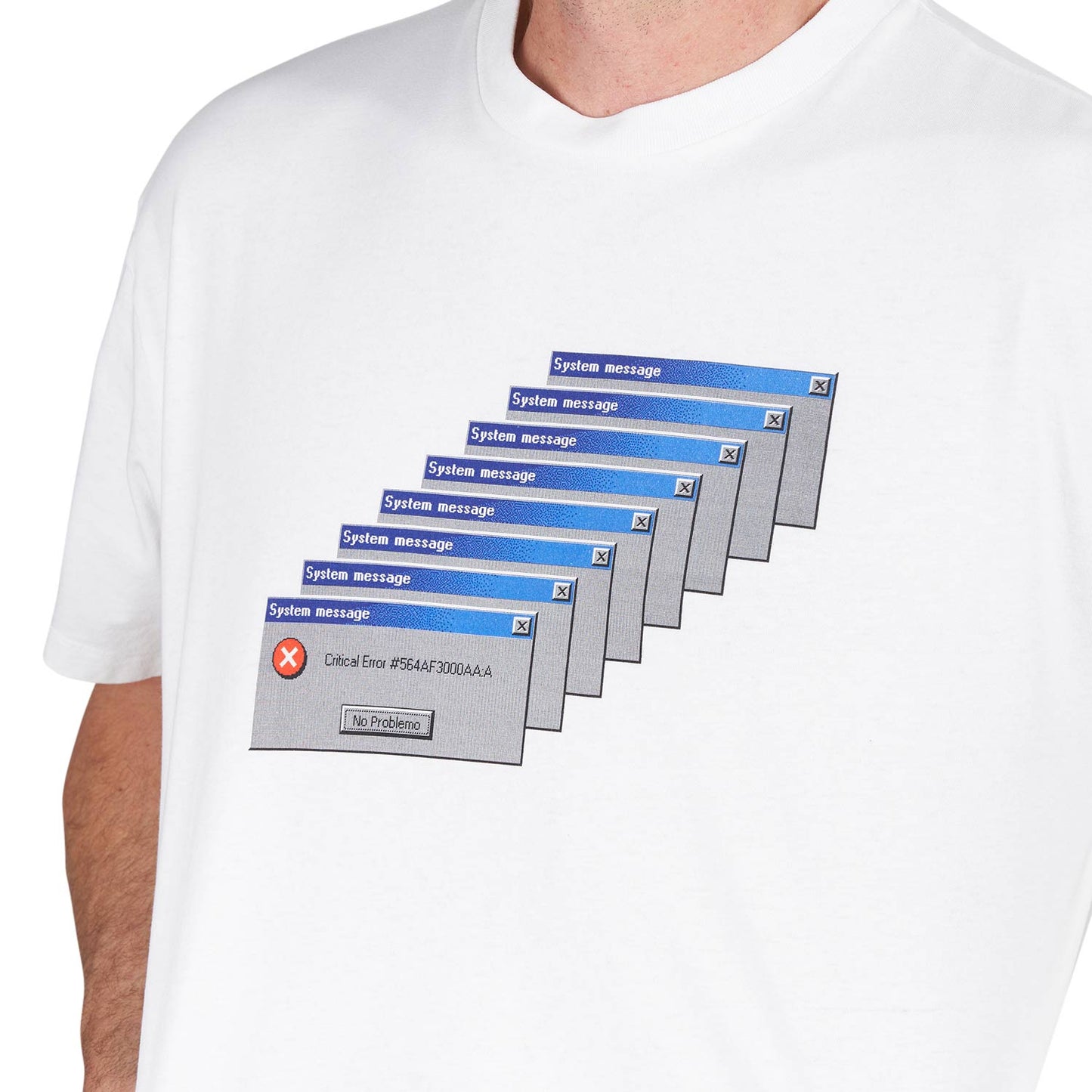 No Problemo Critical Error SS Tee (Weiss) - Allike Store
